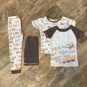 Just One You, Boys Pajamas, 4T, Toddler Boys, 2 Shirts, 1 Pant, 1 Short